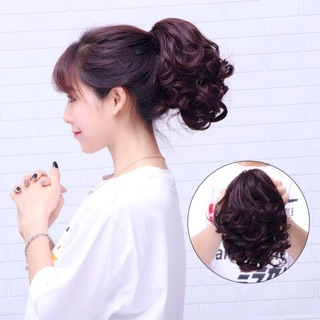 Tóc giả ngoặm ngắn 30cm ( có hình thật )