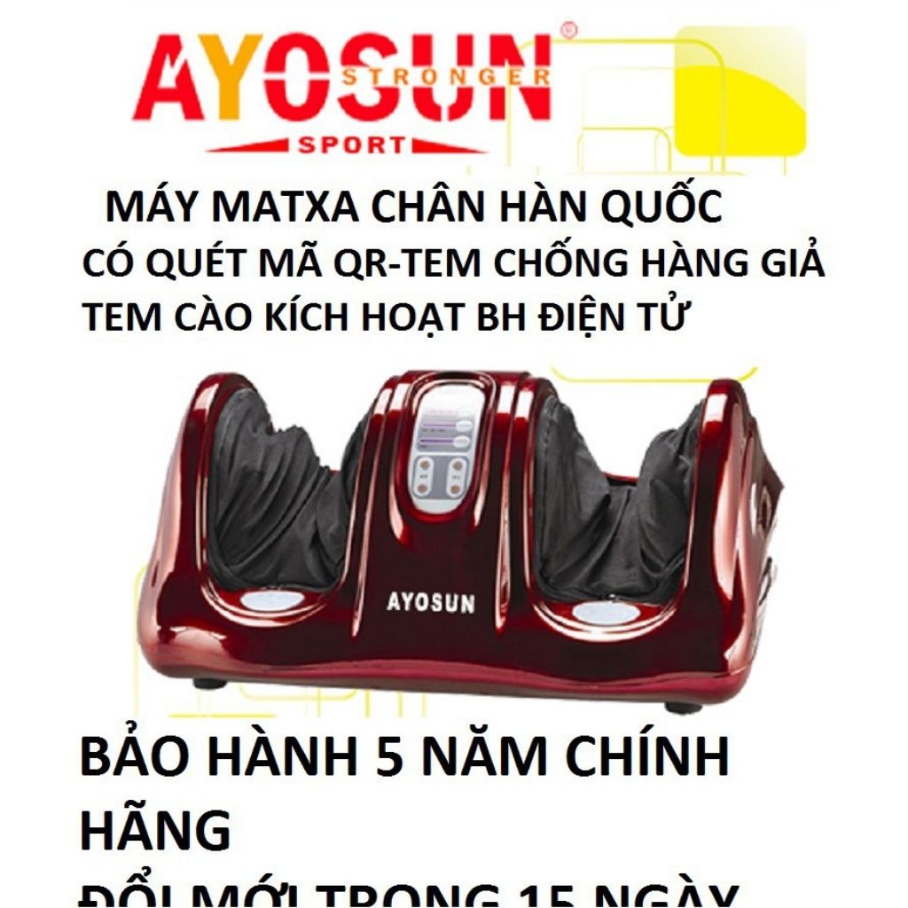 Máy massage chân Hàn quốc Ayosun,Giảm đau nhức bàn chân.Máy massage chân siêu bền