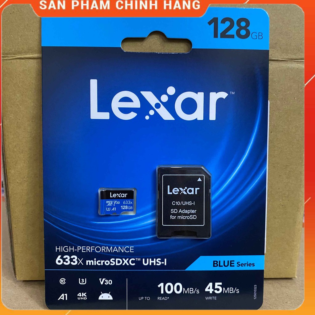 Thẻ nhớ chuyên dụng cho CAMERA MicroSD Lexar 32G/64G/128G, hàng chính hãng, bảo hành 36 tháng | BigBuy360 - bigbuy360.vn