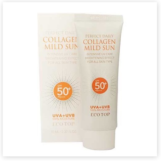 [Mã giảm giá] Kem chống nắng Ecotop Perfect Daily Collagen Mild Sun SPF50 70ml