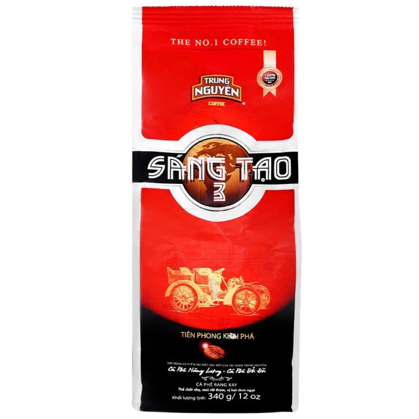 [Chính Hãng] Cà Phê Nguyên Chất Trung Nguyên Sáng Tạo 1-2-3-4-5- 340gr, Cafe Pha Phin, Coffee