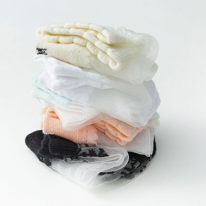 Bộ 5 Đôi Vớ Lưới Mỏng Thoáng Khí Thời Trang Mùa Hè Cho Bé