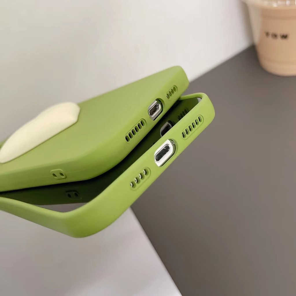 Ốp Điện Thoại Hình Trái Tim Màu Trắng Cho Iphone 12 pro max 13 13 pro max11 pro max xs max xr x 7plus