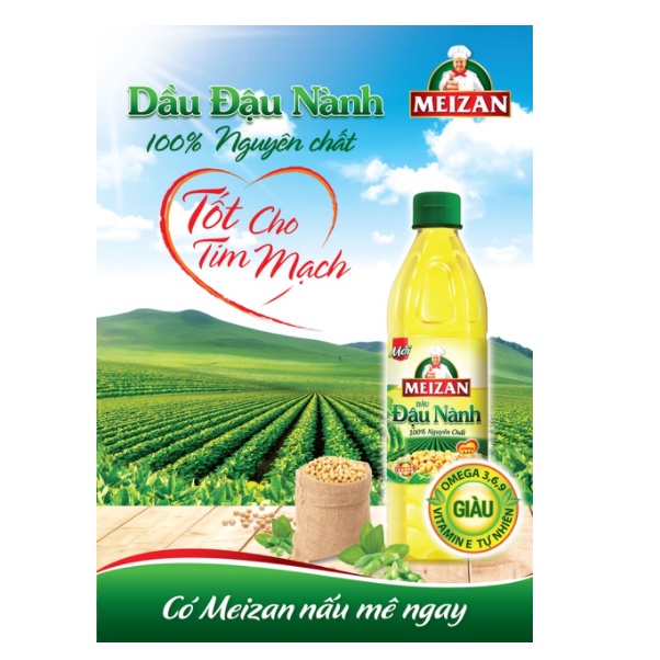 Dầu đậu nành Meizan Chai 1L