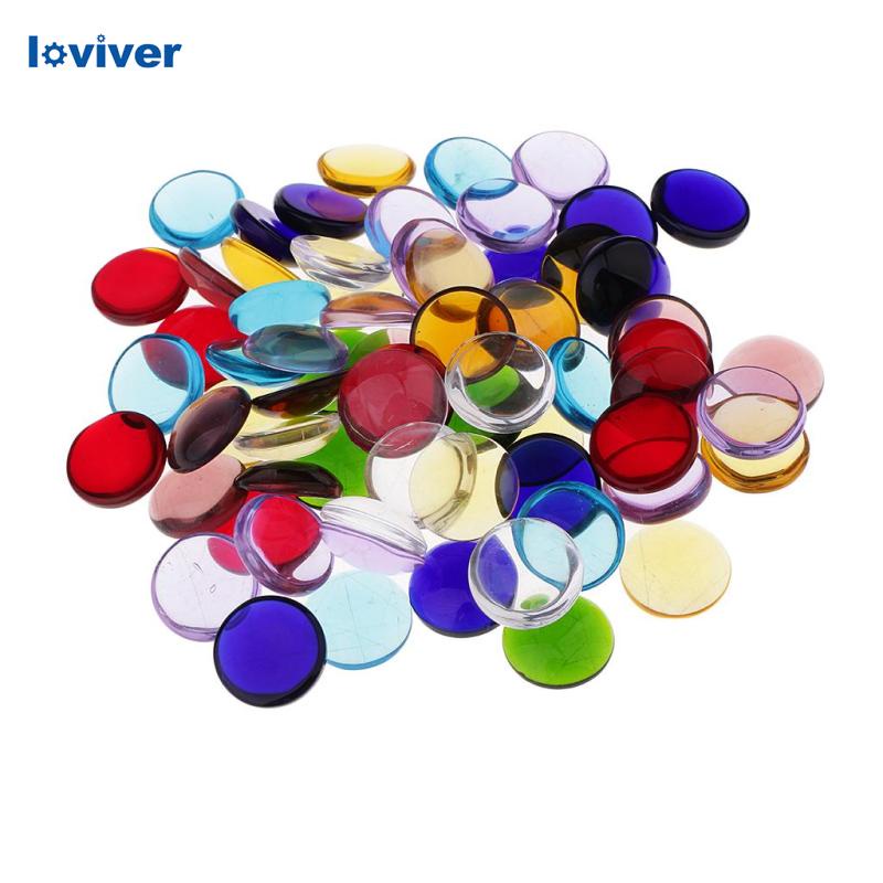 100g Hạt Thủy Tinh Tròn Trong Suốt 15mm Tự Làm Đồ Thủ Công