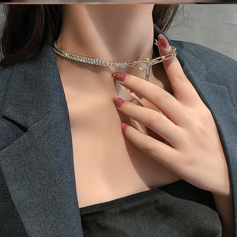 Dây chuyền đính đá thời trang mẫu mới năm 2021 cho nữ