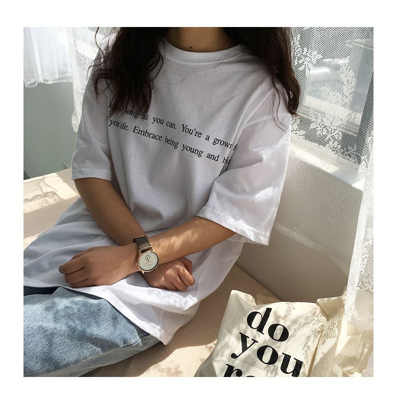 Áo Thun Tay Lỡ Form Rộng Unisex Nam Nữ Phong Cách Hàn Quốc Ulzzang STAY A KID | BigBuy360 - bigbuy360.vn