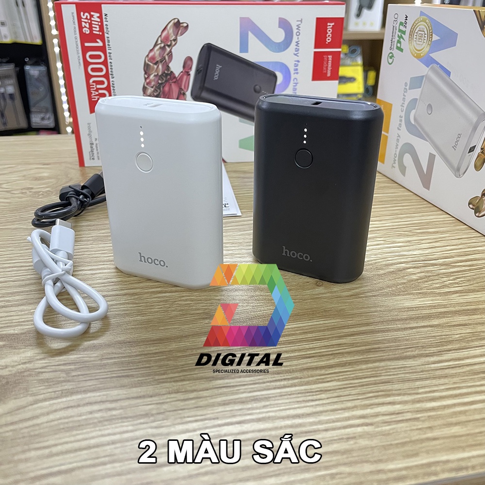 Sạc Dự Phòng Mini Hoco Q3 10000mAh Hỗ Trợ Sạc Nhanh QC3.0 PD 20W