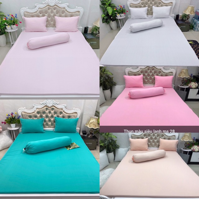 Ga gối thun màu siêu lạnh cao cấp( nhiều màu) | BigBuy360 - bigbuy360.vn