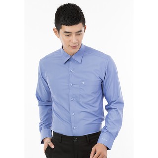 Áo sơ mi nam tay dài vạt ngang Regular Vĩnh Tiến 330 - Xanh tím