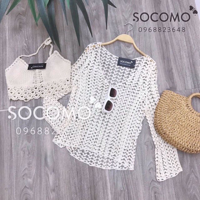 Áo Ren Lưới Tim Đi Biển