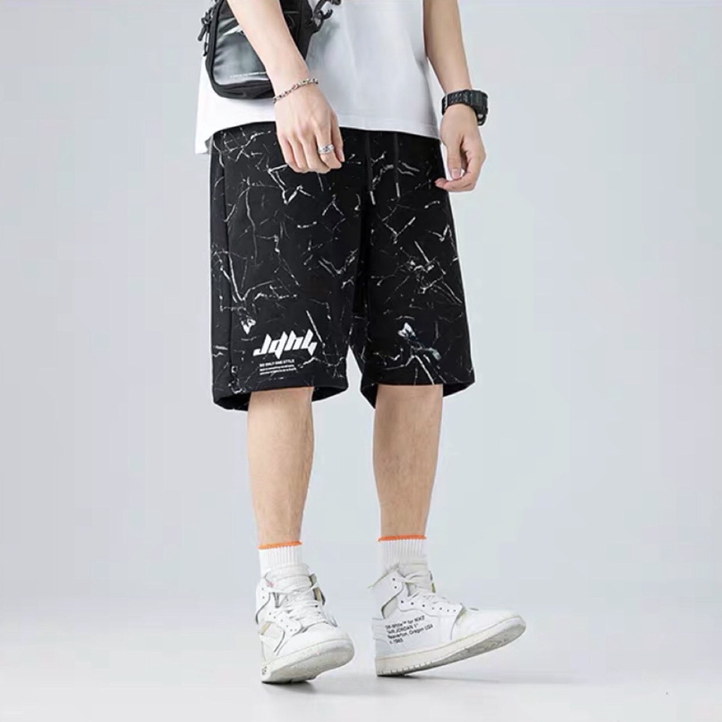 ❤ MẪU HÓT ❤ Quần Short Nam Nữ Thể Thao Tập Gym Form Rộng Vải Poly 2 Da Co Dãn 4 Chiều Thoáng Mát Loang Tía Chớp