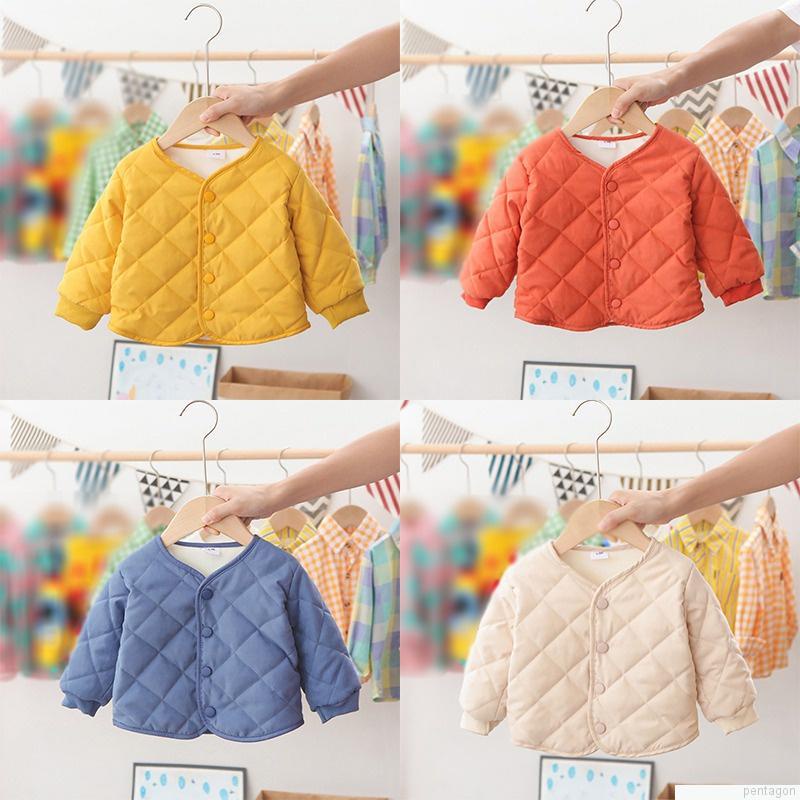 Áo khoác lót vải nhung cotton giữ ấm thời trang mùa đông cho bé