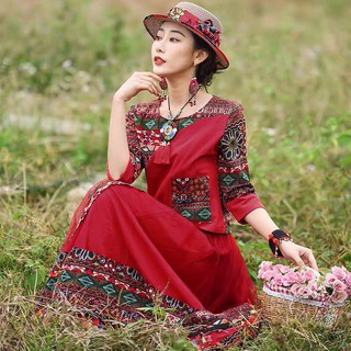 Set Váy Thổ Cẩm Dan Tộc ( hàng có sẵn )