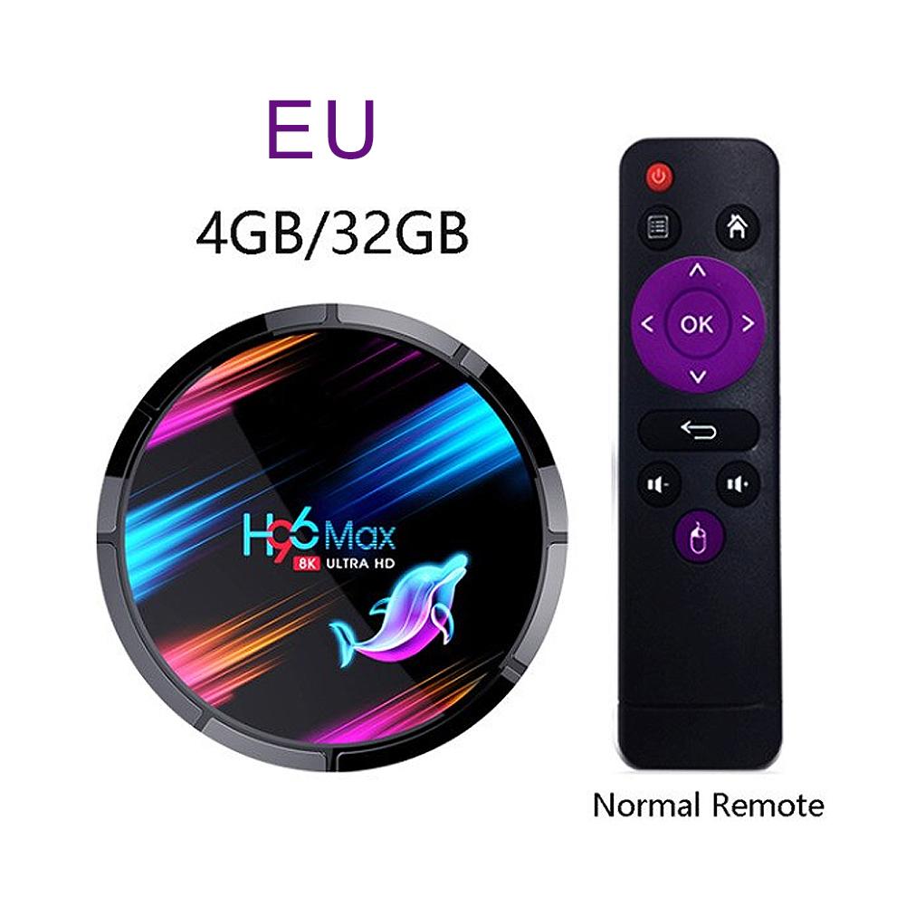 H96 MAX X3 Smart TV Box Amlogic S905X3 HD 8K 4 + 32GB2.4G & 5G Wifi BT Media Playe Andriod TV Set Top Box