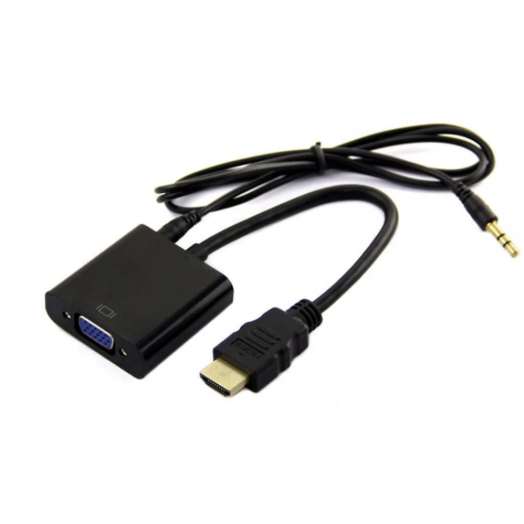 Cáp chuyển HDMI sang VGA - có audio 20cm