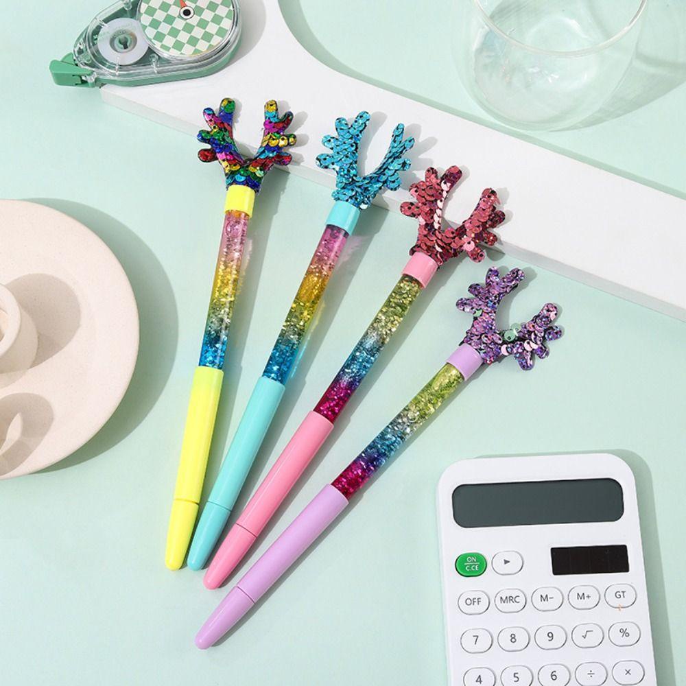 LET Set 6 Bút Mực Gel Họa Tiết Giáng Sinh Dễ Thương