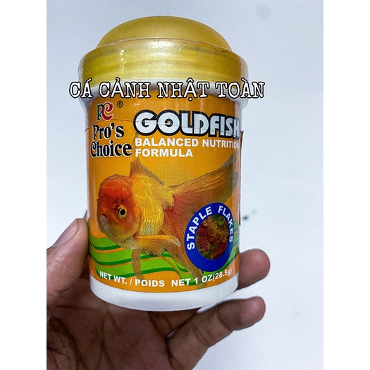 THỨC ĂN CHO CÁ BA ĐUÔI GOLD FISH PRO CHOICE DẠNG LÁ 35G