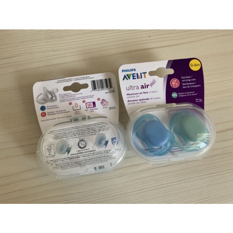 Ty ngậm Philips AVENT không hình 0-6 tháng SCF244/20