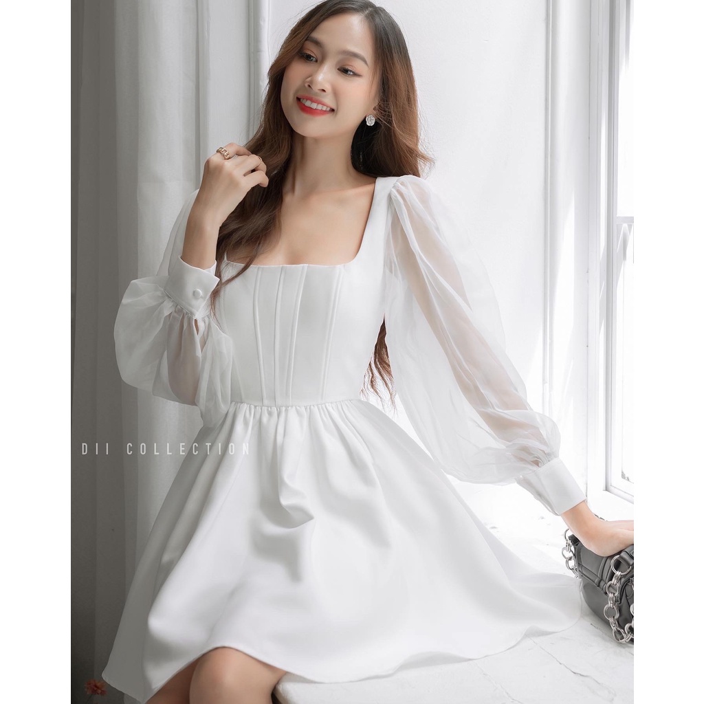 DII COLLECTION - Đầm thiết kế dáng corset cao cấp phối tay voan