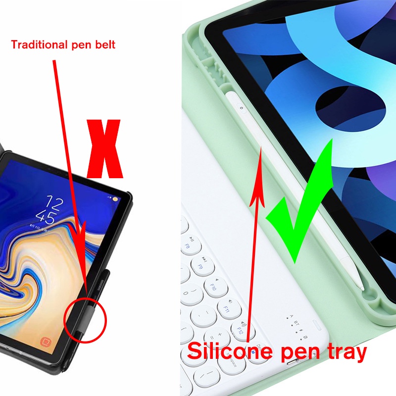 Bao Da Máy Tính Bảng Có Bàn Phím bluetooth Cho samsung galaxy tab s9 11 '' 2023 s9 s7 s8 a7 a8 s6lite Ốp