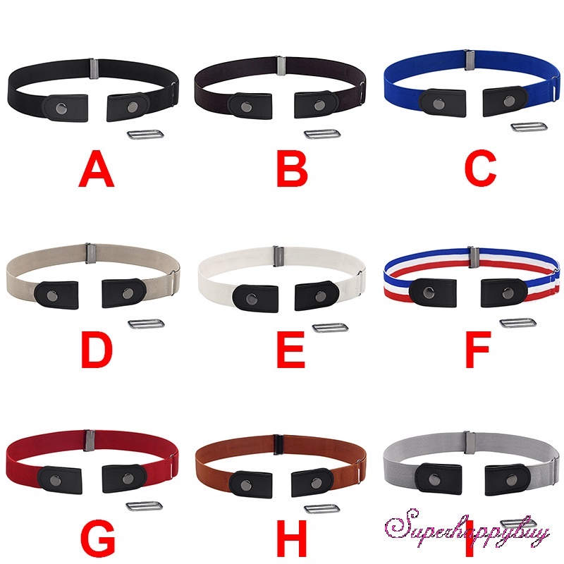 Thắt Lưng Đa Năng Nhiều Màu Sắc Có Thể Điều Chỉnh Thoải Mái Không Để Lại Dấu Vết