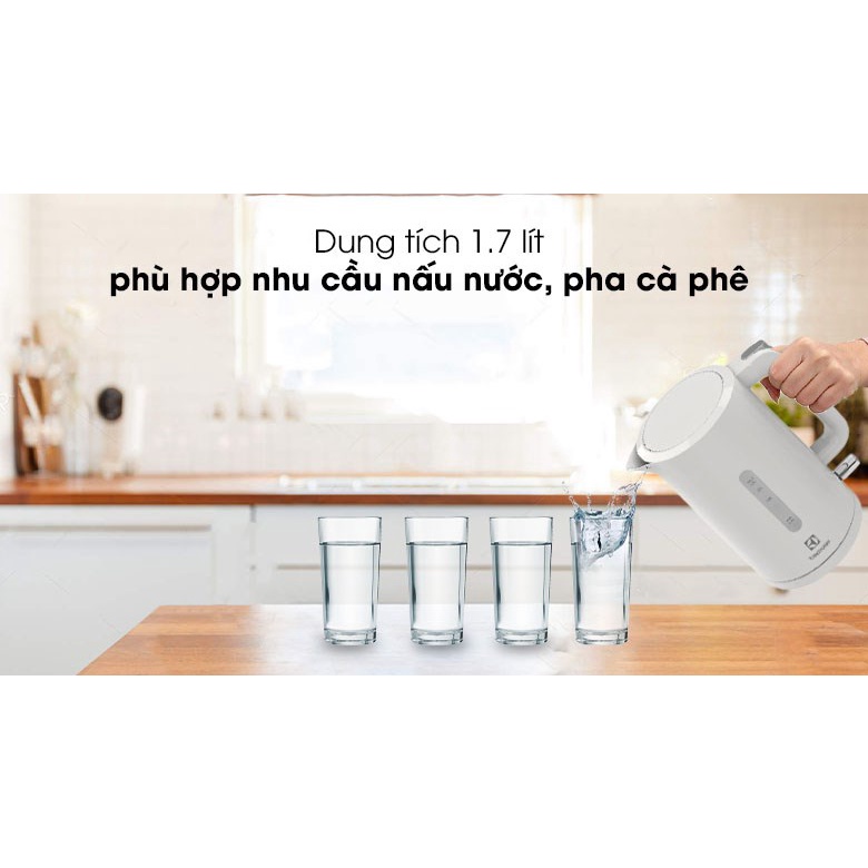 Bình đun siêu tốc Electrolux 1.7 lít E2EK1-100W - Smart House