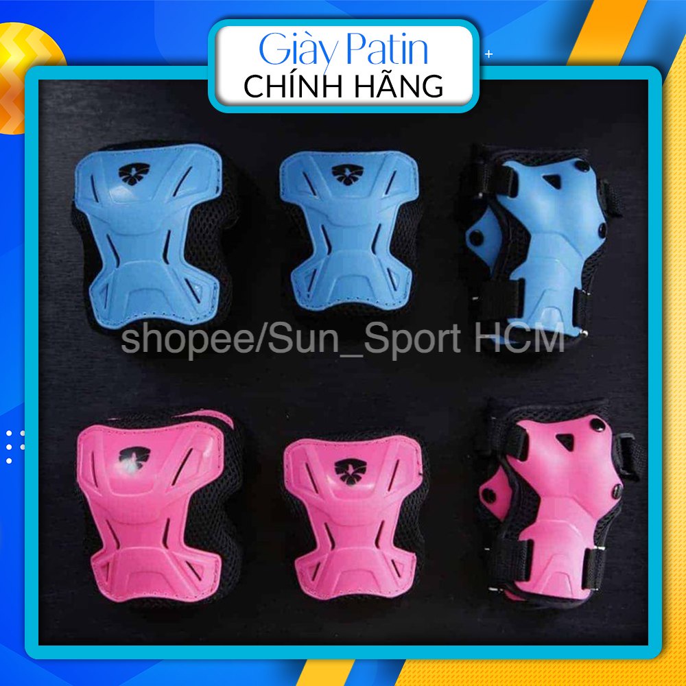 Bộ bảo hộ trượt patin cho bé flying eagle NT (gồm 6 chi tiết gồm đầu gối, khuỷa tay, bàn tay) loại tốt giá rẻ
