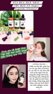 Sữa rửa mặt rau củ thải độc Super Vegitoks cleanser