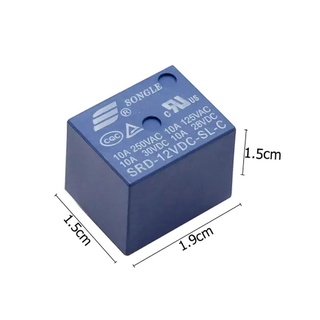 Combo 5 Con RELAY 12V 10A 5P SRD SONGLE