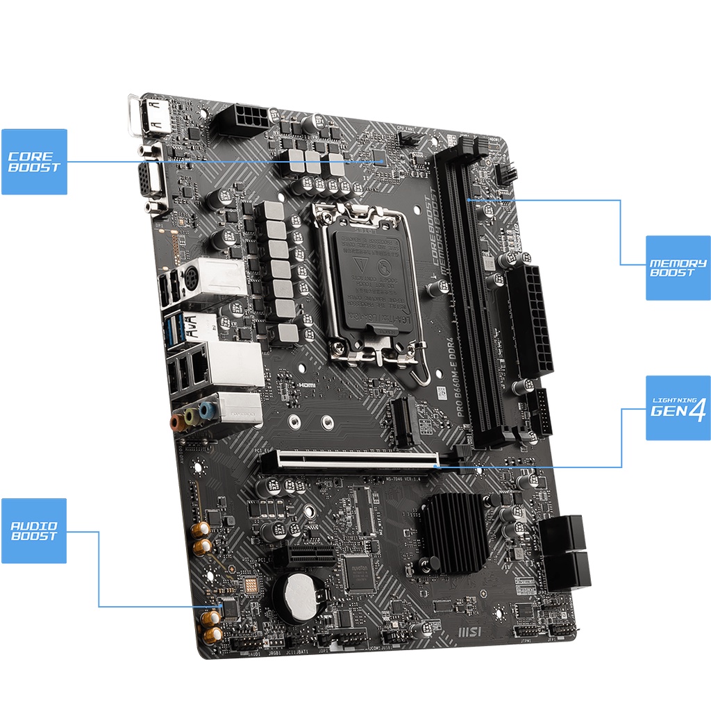 Mainboard MSI B660M Pro E DDR4 - Bảo hành 36 tháng