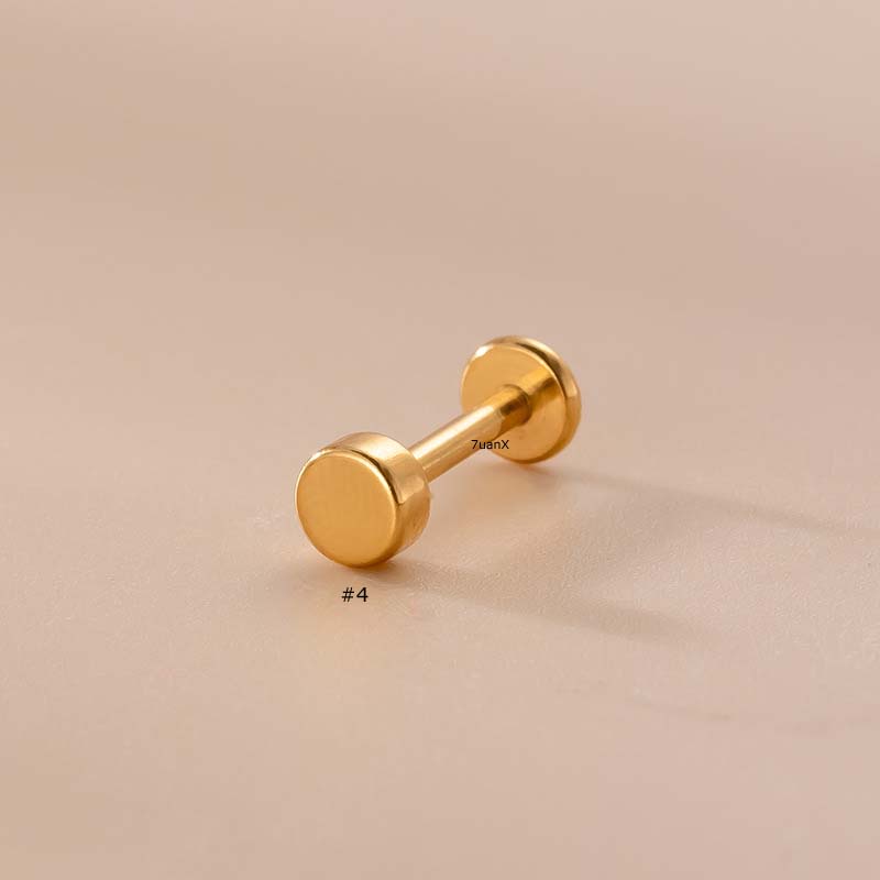 1 Hộp 16Gauge Bông Tai / Môi / Móng Tay / Môi Bằng Thép Không Gỉ Hình Chiếc Lá /