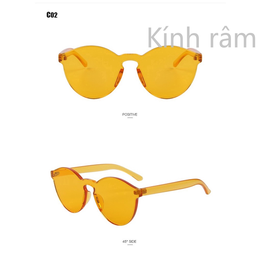 Kính mát mắt mèo màu kẹo ngọt cho nam và nữ