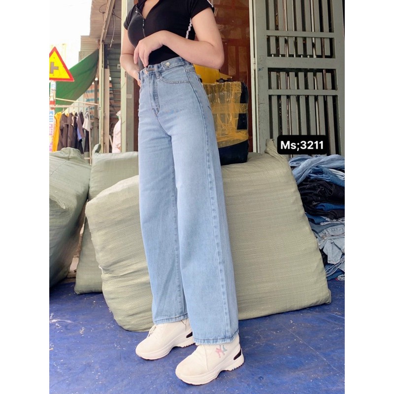 Quần jean ống rộng mã 3200 hình thật 100%