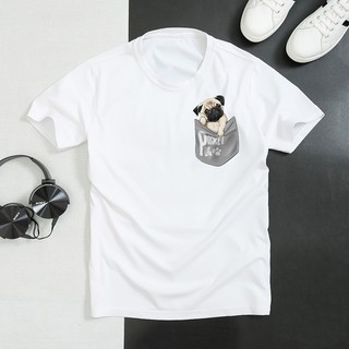 Áo thun in hình Pug bull dog cực ngầu