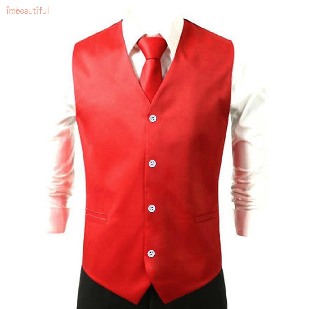 Set Áo Ghi Lê + Cà Vạt + Quần Dài Thời Trang Công Sở Cho Nam