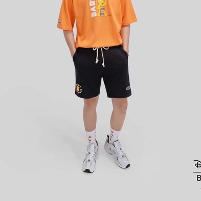 Quần Shorts BOO Unisex Dáng Rộng In Graphic Bart The Simpsons BZL