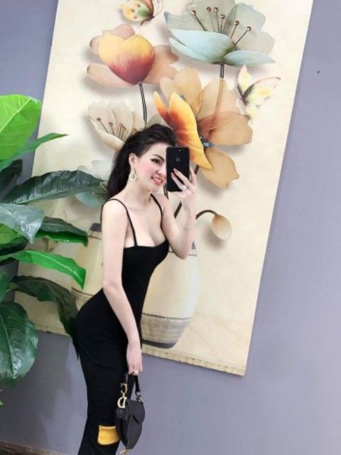 Váy ôm body 2 dây xẻ cạnh | BigBuy360 - bigbuy360.vn