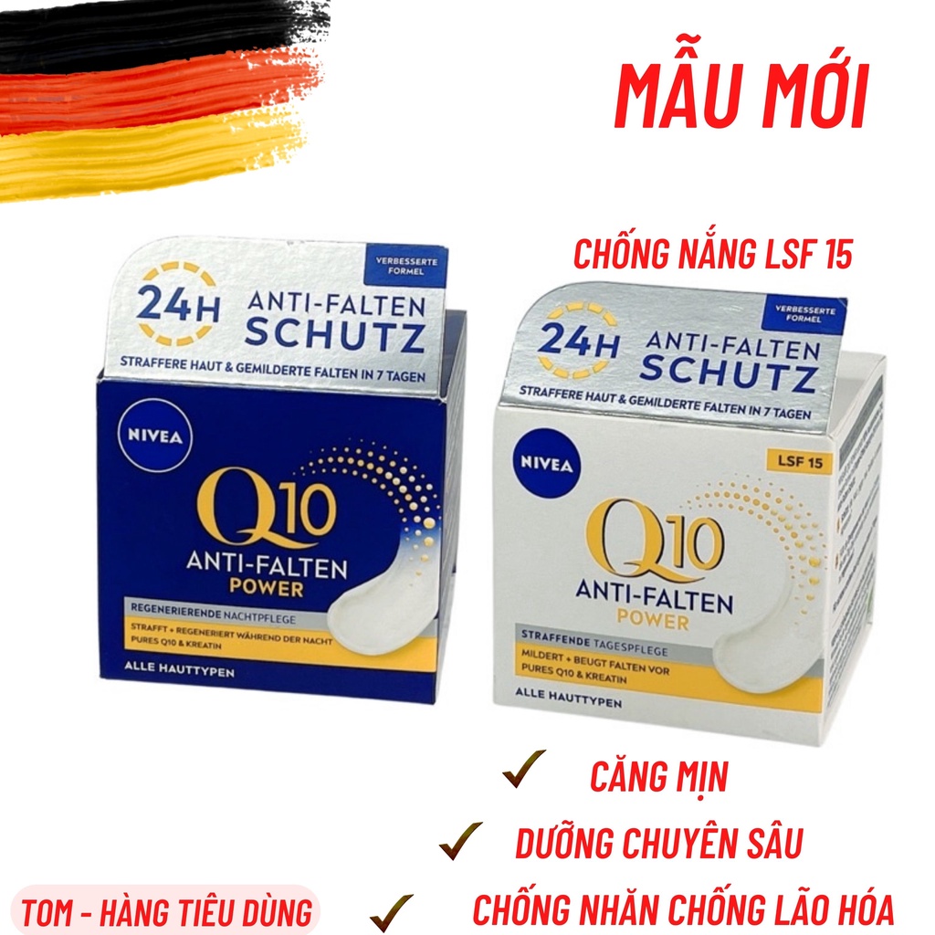 Kem dưỡng da Nivea Q10 Anti Fanten Power chống nhăn và lão hóa 50ml Hàng Đức