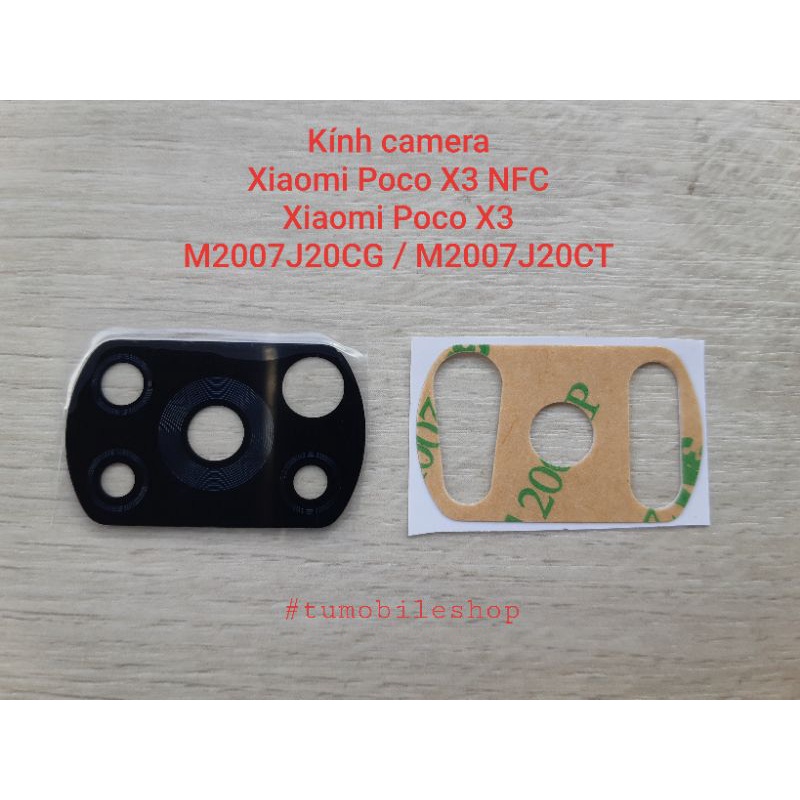 Kính camera Xiaomi Poco X3 , Poco X3 NFC , M2007J20CG M2007J20CT