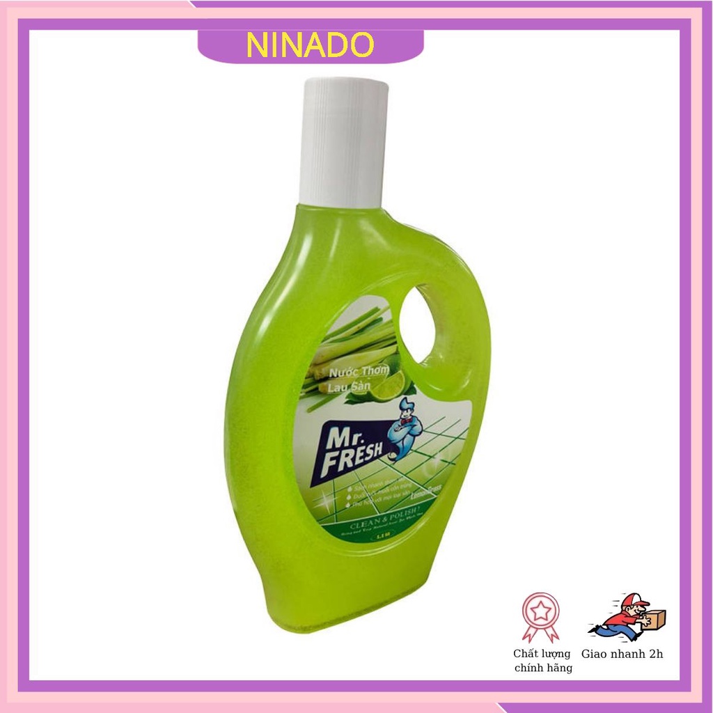Nước thơm lau sàn Mr.Fresh 1.1L hương chanh xả và cam quế