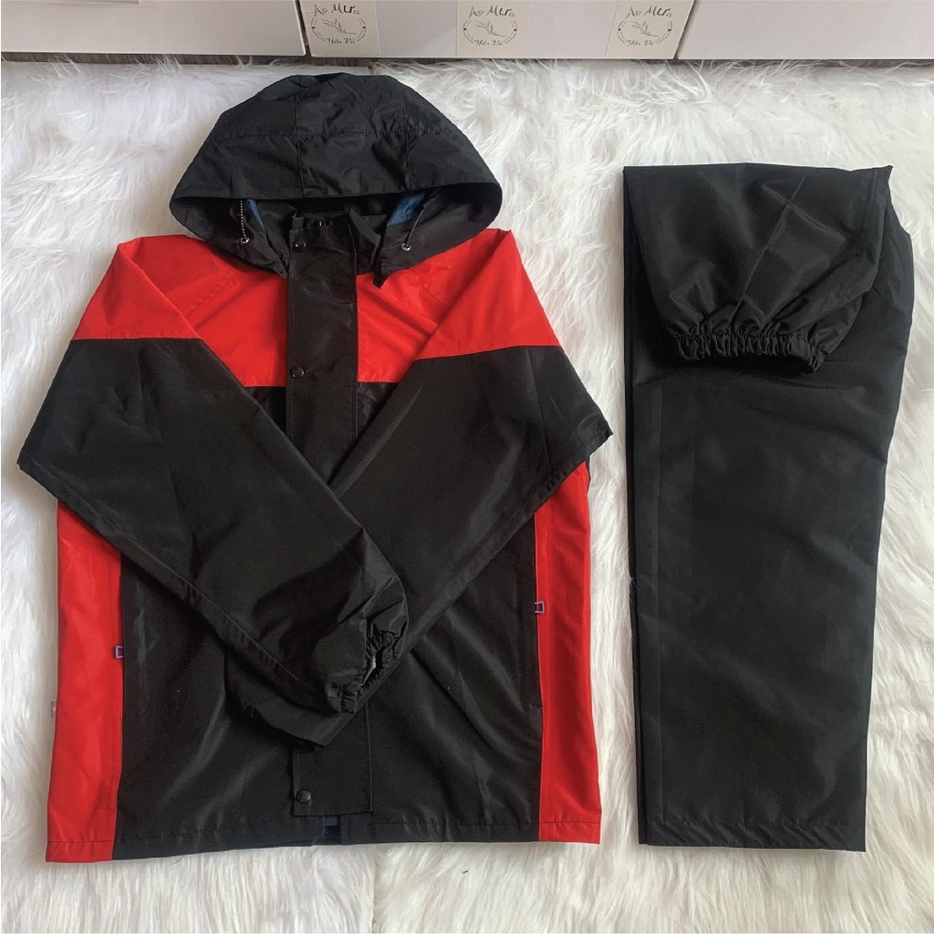 Áo mưa bộ nam nữ 2 lớp kiêm áo gió không thấm nước Gore Tex JACWATER V440