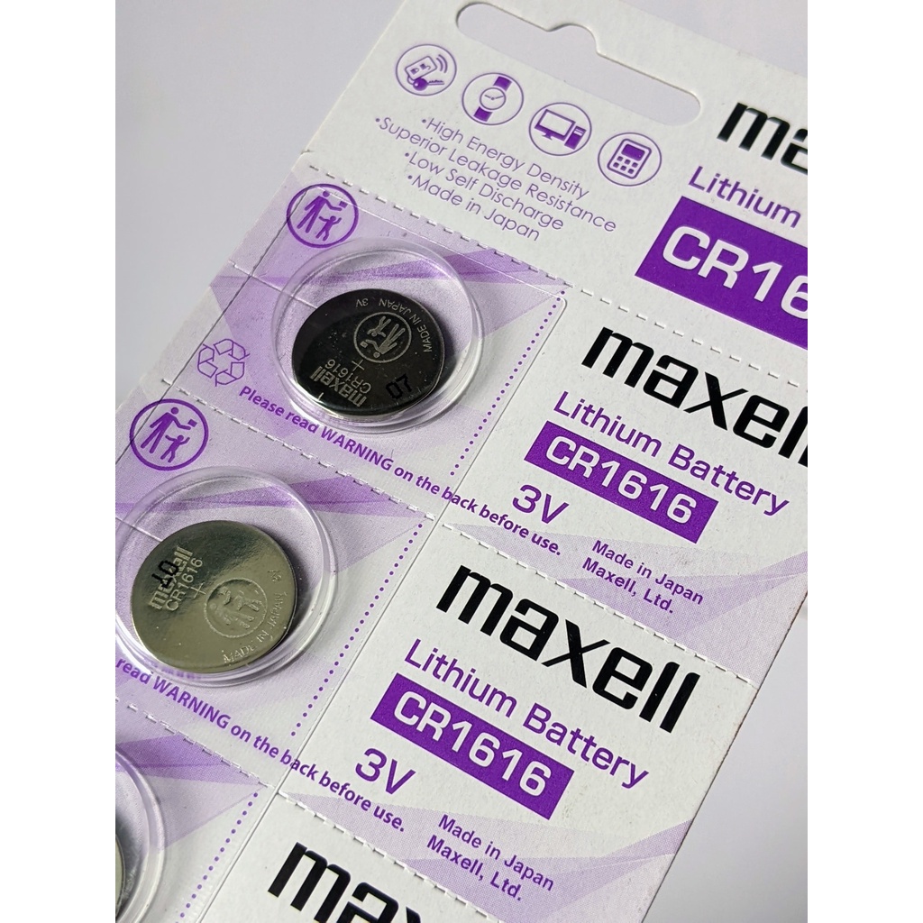 Pin chính hãng Maxell CR1616 Lithium 3V - Made In Japan dành cho đồng hồ, máy tính, smartkey, thiết bị điện tử...