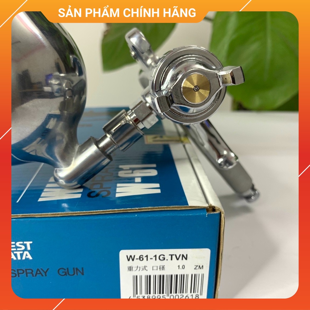 Súng Phun Sơn ♥️  ♥️ Bép Phun Sơn W-61-1G; W-61-2G; W-61-1S; W-61-2S Lỗ Phun 1.0mm Và 1.3mm Nhật Bản