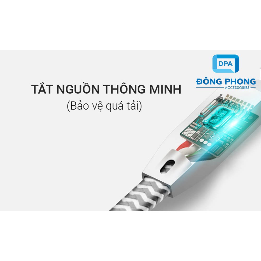 Cáp iPhone, iPad Hoco U11 Chính Hãng Tự Ngắt Khi Sạc Đầy