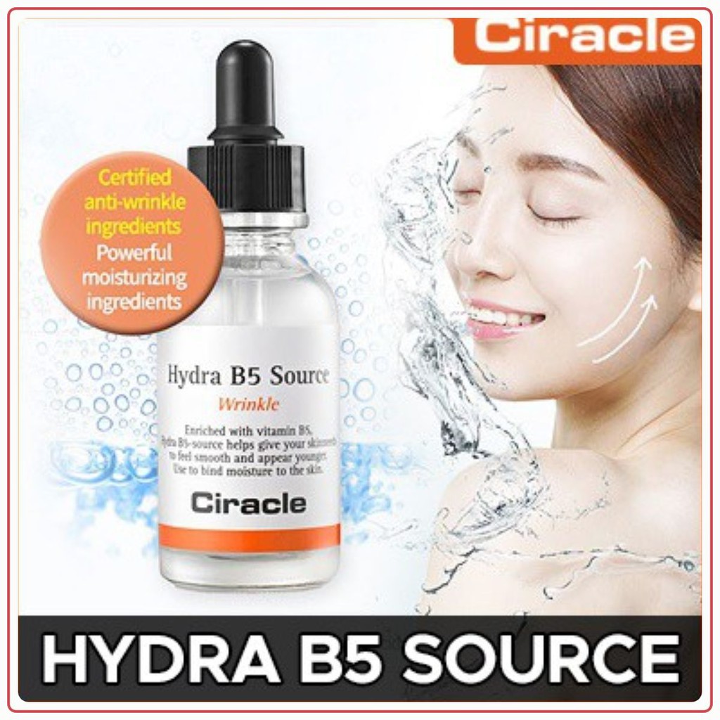 SERUM CĂNG BÓNG / B5 /Serum dưỡng trắng da và chống nhăn cao cấp Ciracle Hydra B5 chuẩn Hàn