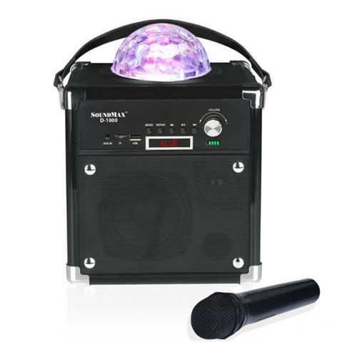 Loa di động SoundMax D1000 (30W) + 1 Micro Karaoke