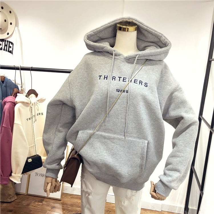 Mới Áo Hoodie Tay Dài Dáng Rộng Phong Cách Hàn Quốc Thời Trang Cho Nữ | BigBuy360 - bigbuy360.vn