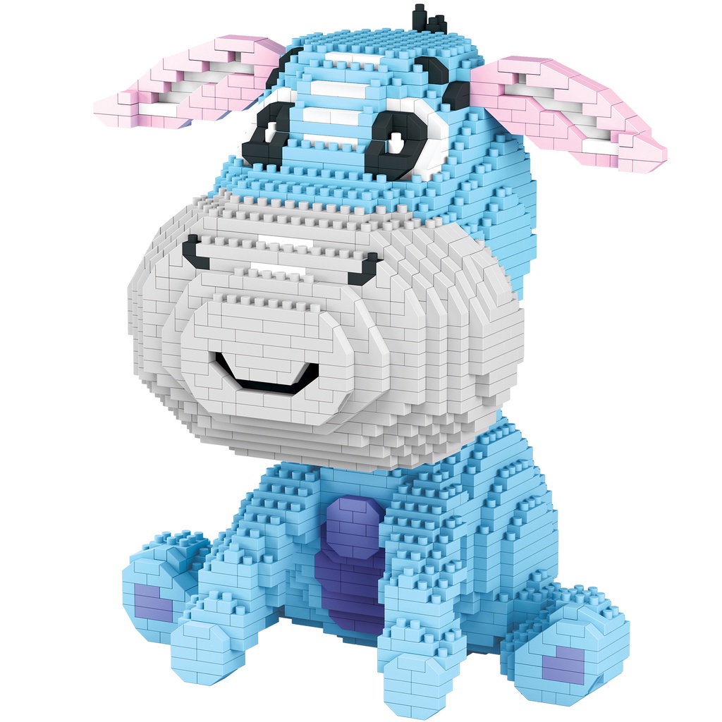 Bộ đồ chơi lắp ráp lego con lừa 3D