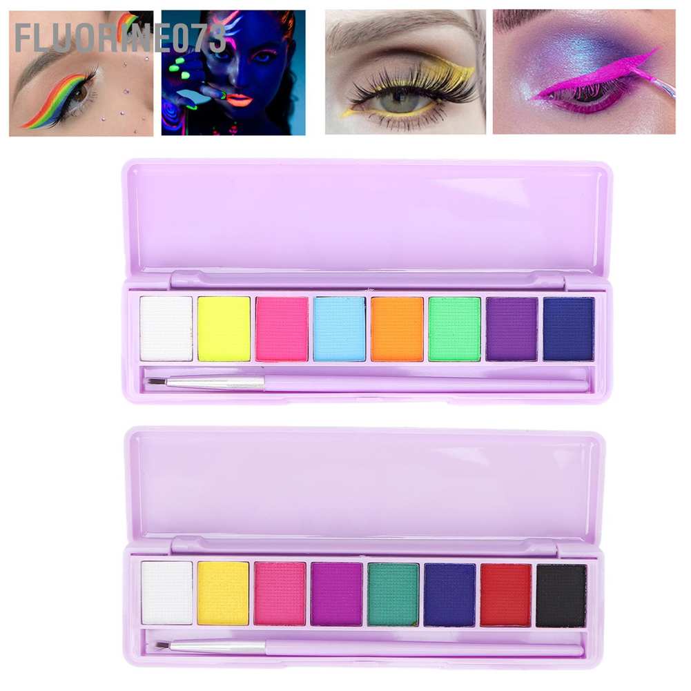 Hộp phấn mắt huỳnh quang UV trang điểm cơ thể cho bữa tiệc